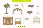 Ramadan Night Bazaar Illustration, an Illustration by MEANDSTUDIO (Thumbnail 5 of 5)