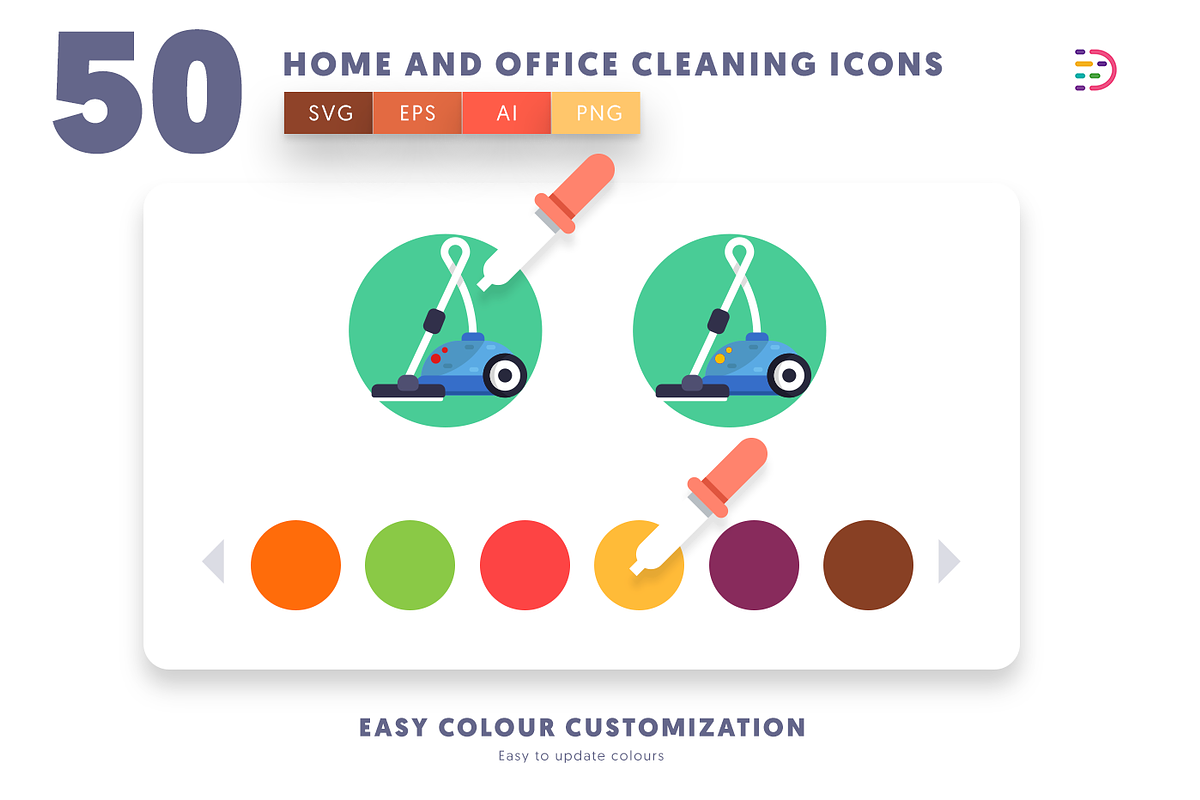 50 Home and Office Cleaning Icons, an Icon by Dighital (Photo 8 of 10)