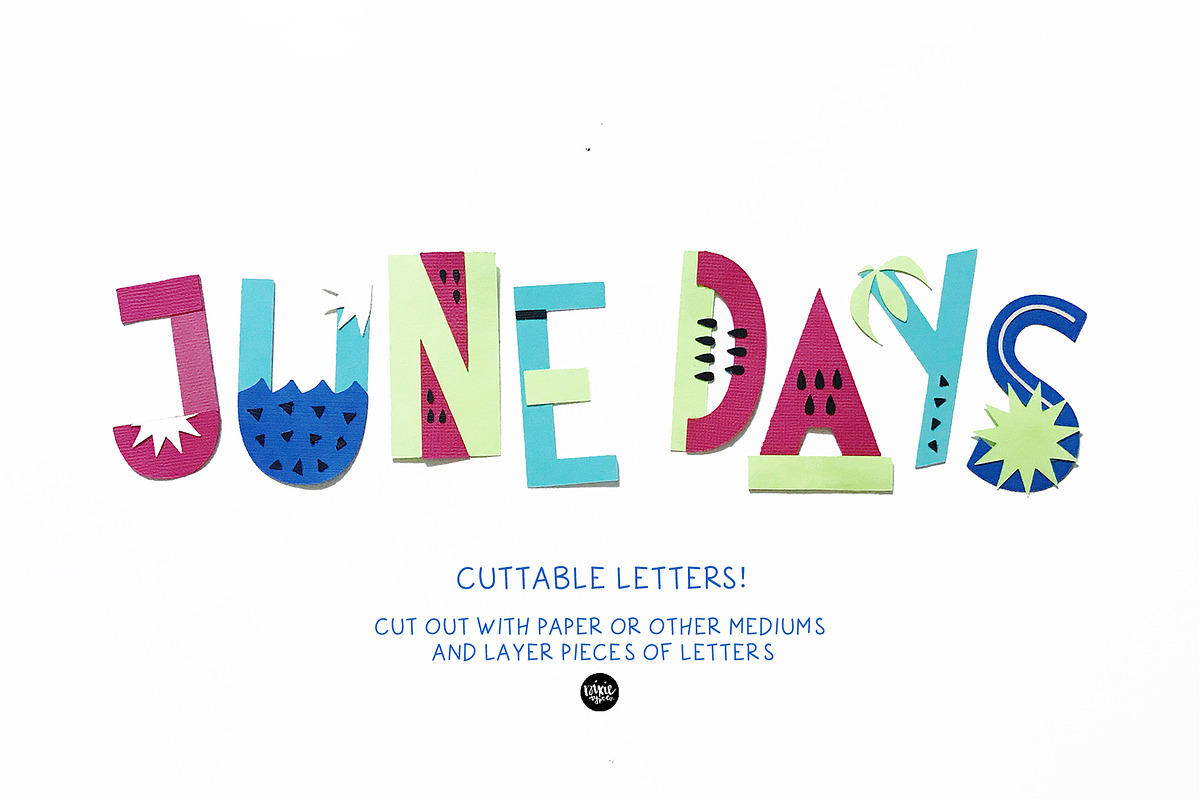 JUNE DAYS OpenType-SVG Color Font, a Font by Blush Font Co. (Photo 6 of 7)