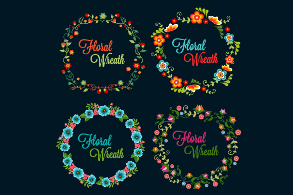 33 Flower Wreath Vector Collection, a Graphic by Propylparaben (Photo 2 of 14)