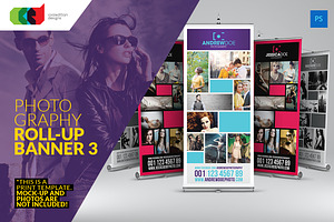 Photography Roll-Up Banner 3, a Flyer Template by Cooledition