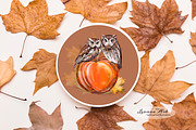 Hello Autumn Clipart Set, a Seasonal Illustration by Leonaa art (Thumbnail 9 of 9)
