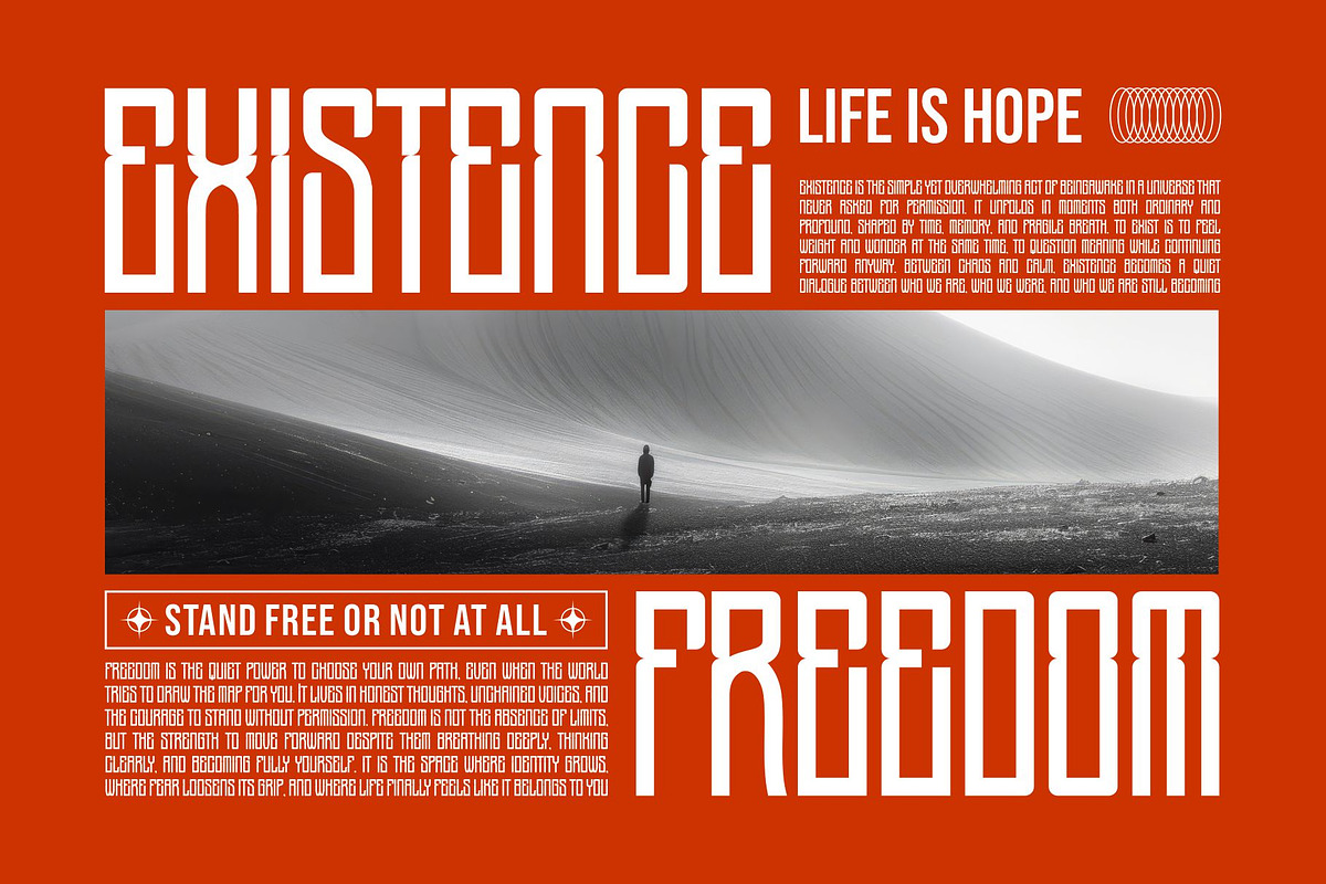 Resigan || Modern Condensed Dosplay, a Sans Serif Font by Ermedia Studio (Photo 8 of 10)