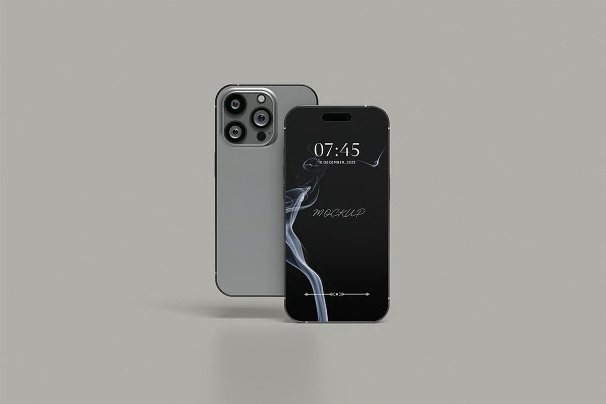 iPhone 15 Pro Mockup, an iPhone Mockup by zpackcreative (Photo 3 of 5)