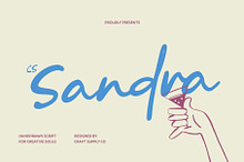 CS Sandra – Handwritten Script Font