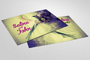 Vintage Wedding Postcard Template, a Flyer Template by Business Flyers (Thumbnail 2 of 3)