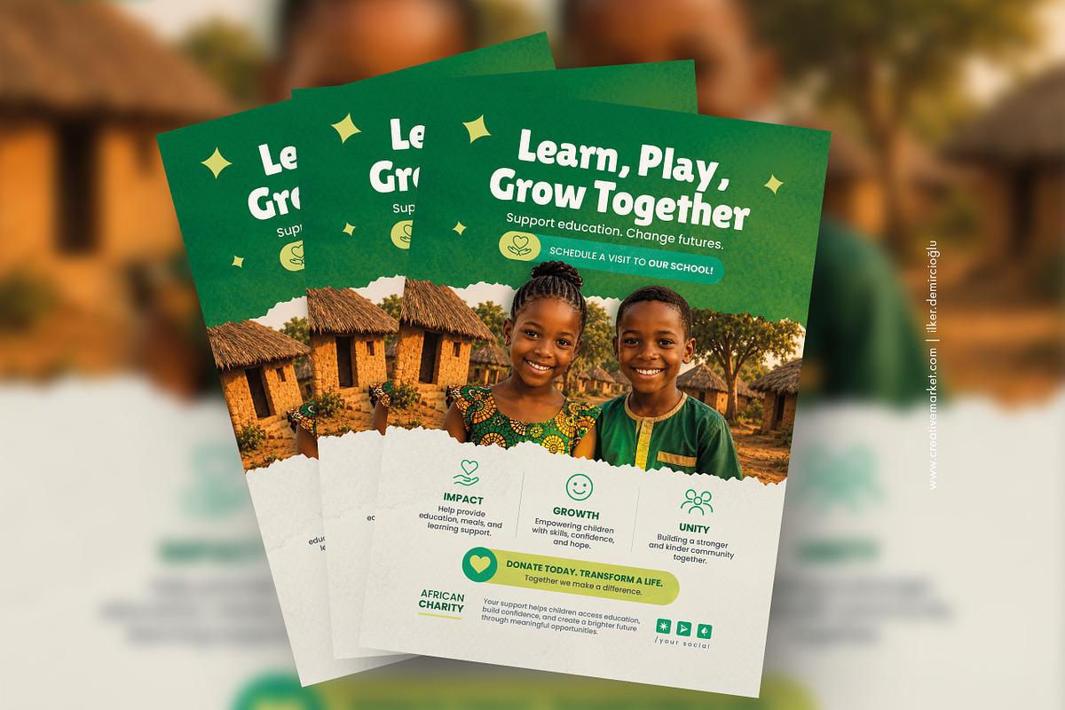 Charity Event Flyer Template, a Flyer Template by grafilker (Photo 1 of 2)