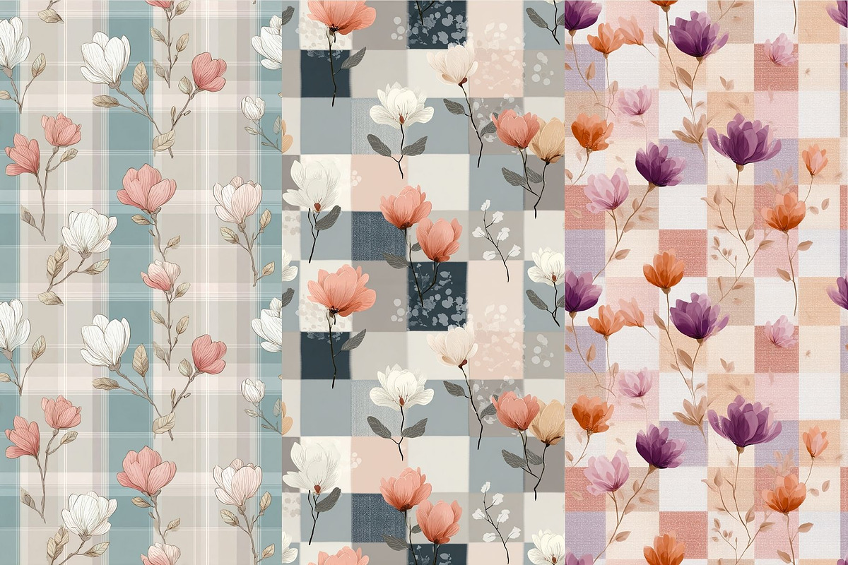 12 Soft Seasons Seamless Patterns, a Pattern Graphic by Inknfolly (Photo 3 of 7)