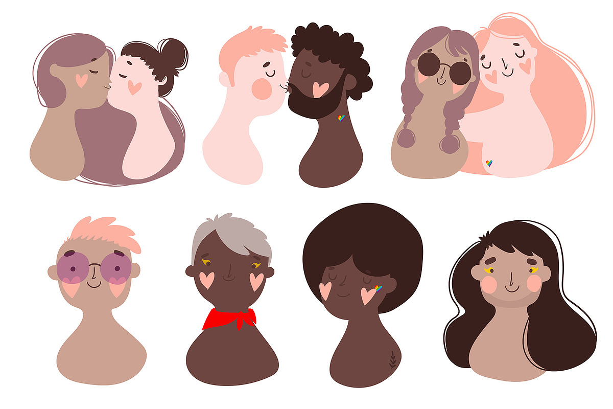 GAY pride illustrations set Vol. 1, a Person Illustration by Cute Atelier (Photo 3 of 6)