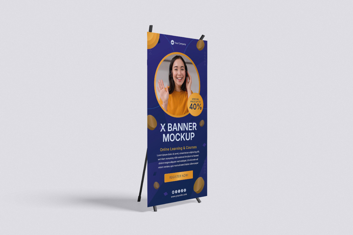X-Banner Mockup Bundle Set, an Advertising Mockup by Rielismee (Photo 4 of 5)
