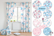 Cute baby owls and nursery patterns, a Pattern Graphic by Jermolina Mockups (Thumbnail 2 of 7)