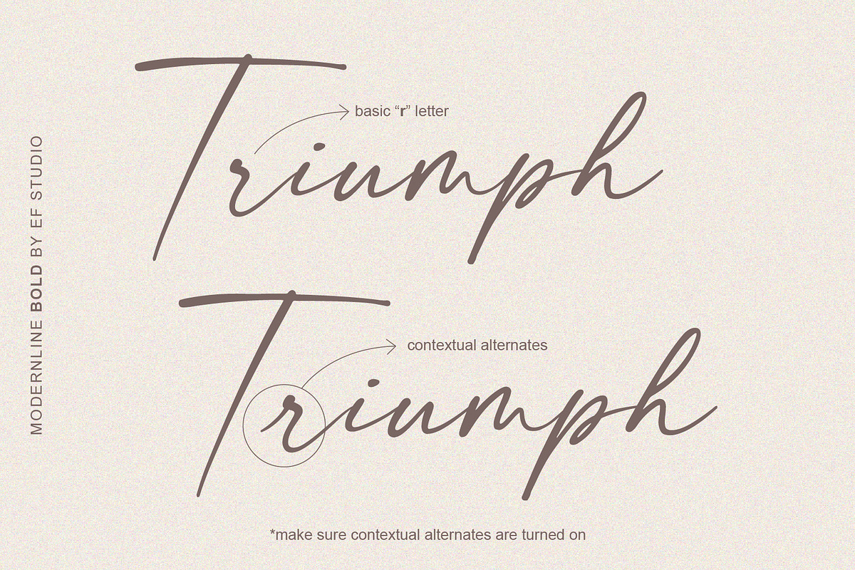 modernline | handwritten font, a Script Font by Ef Studio (Photo 15 of 19)