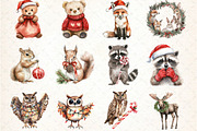 Woodland Christmas Clipart, an Animal Illustration by DreamCafeArt (Thumbnail 4 of 4)