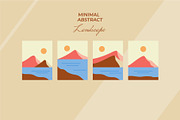 Minimal Abstract Landscape Vector, a Decorative Illustration by Medianeka (Thumbnail 3 of 3)