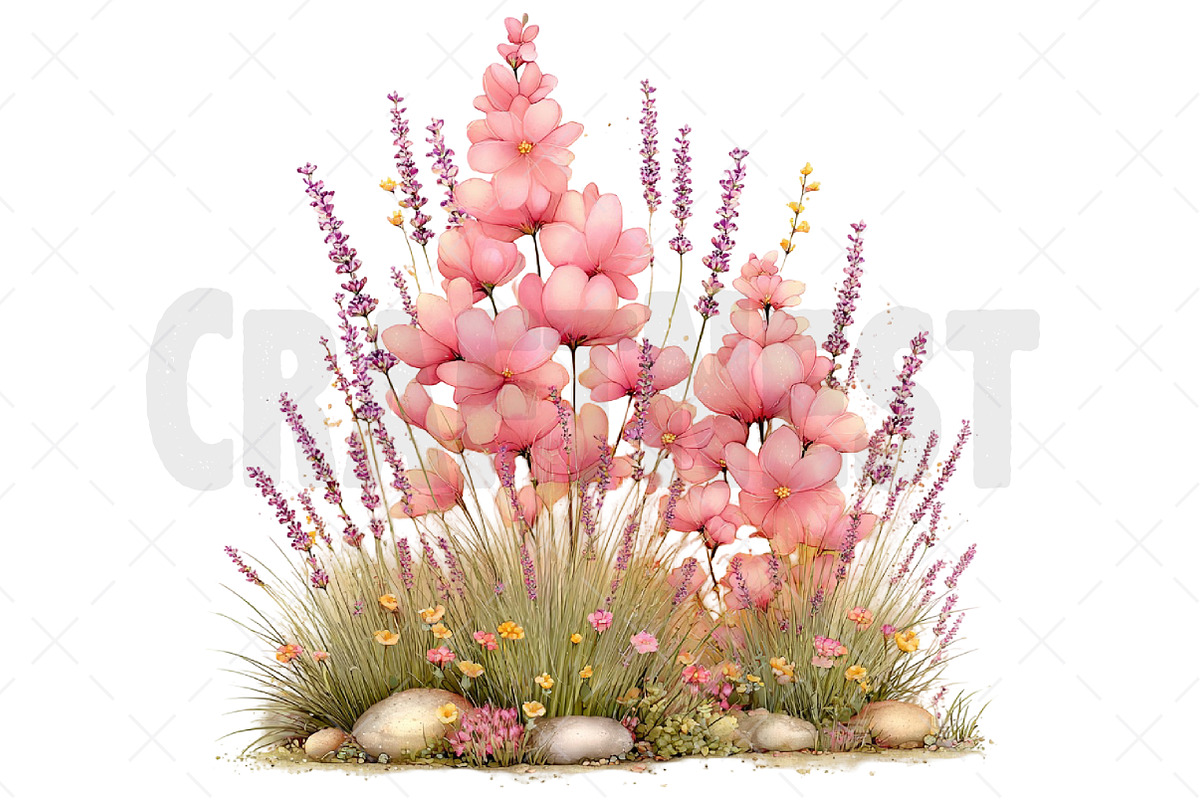 Whimsical Meadow Scenes Clipart, an Illustration by Craft Nest (Photo 12 of 12)