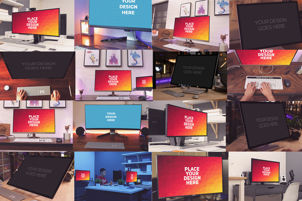 100 PSD Monitor Mockup, a Mockup by Laura (Photo 5 of 13)