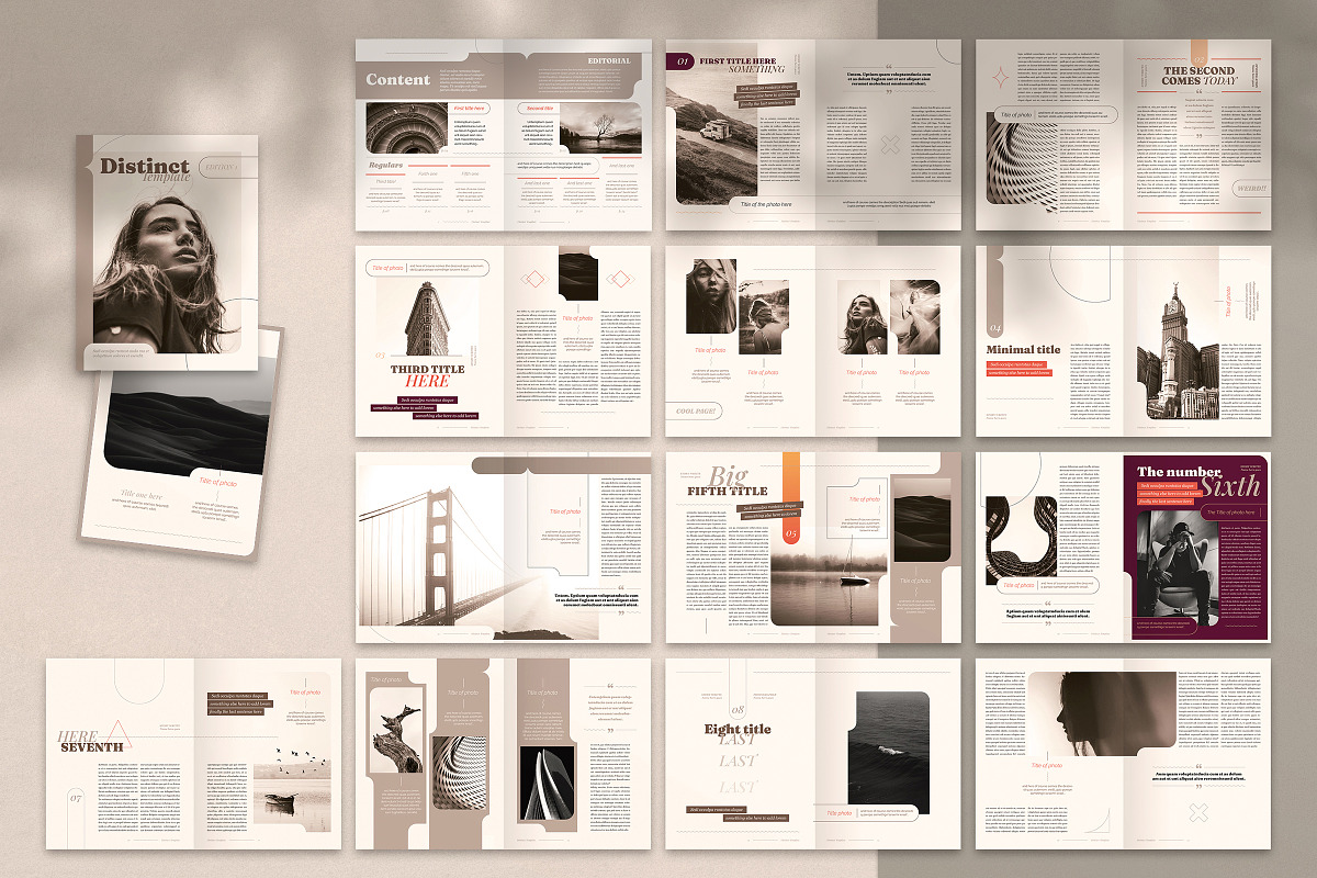 Distinct Indesign Template, a Magazine Template by Luuqas Design (Photo 17 of 18)