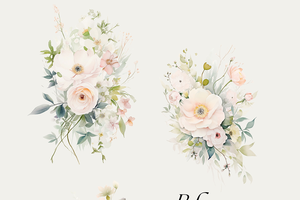 Watercolor Floral Bundle (45 in 1), a Decorative Illustration by Lana Elanor (Photo 65 of 180)