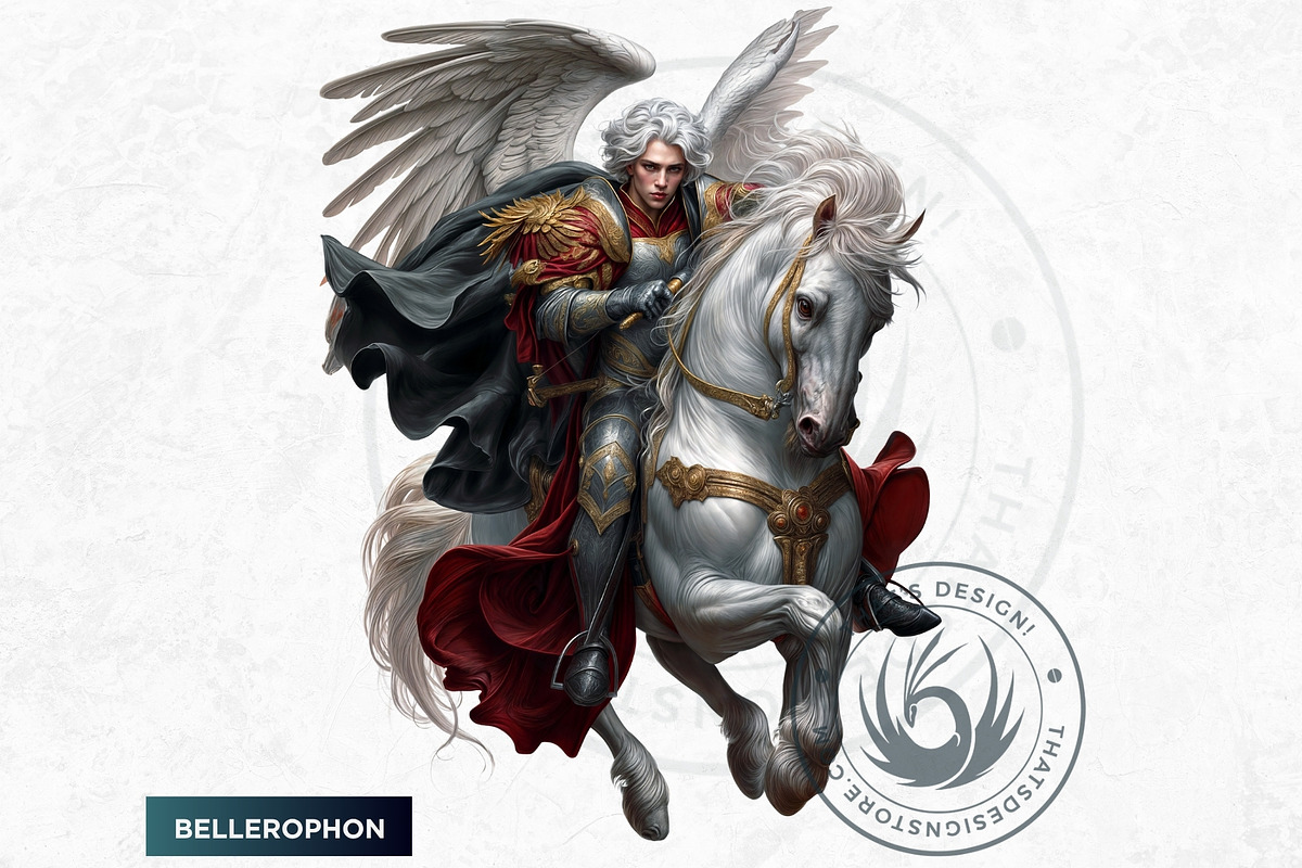 Legendary Greek heroes Clipart set, a Person Illustration by ThatsDesignArt (Photo 6 of 10)