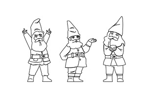 holiday gnome vector, a Person Illustration by pikepicture