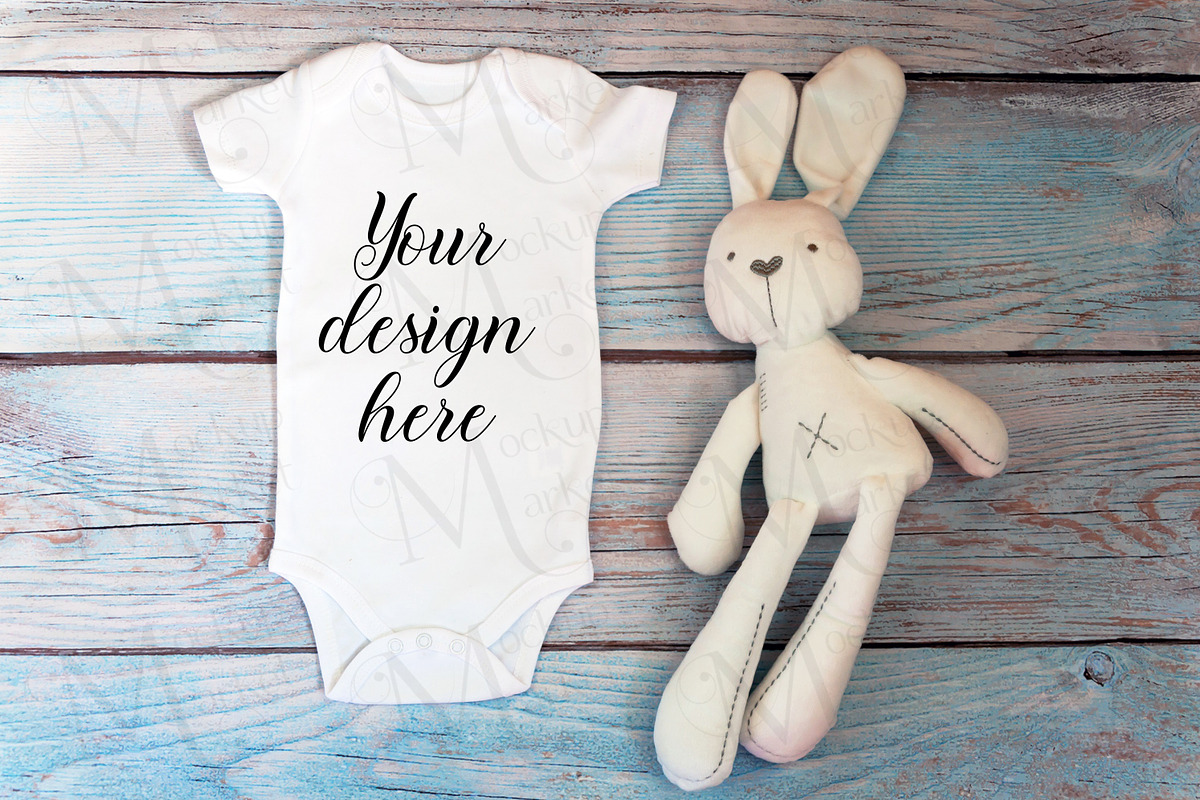 29 Baby Bodysuit mockup bundle., a Print Template by MockupMarket (Photo 27 of 30)