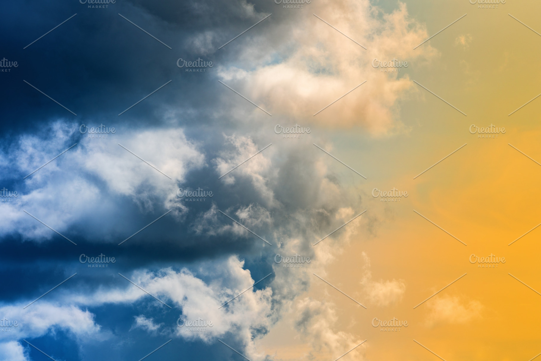 Dramatic thunderclouds golden sky, a Nature Photo by Alexander-Piragis