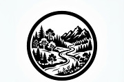 60 Eco Globe Landscape Silhouette, a Technology Illustration by Amazin_art (Thumbnail 18 of 44)