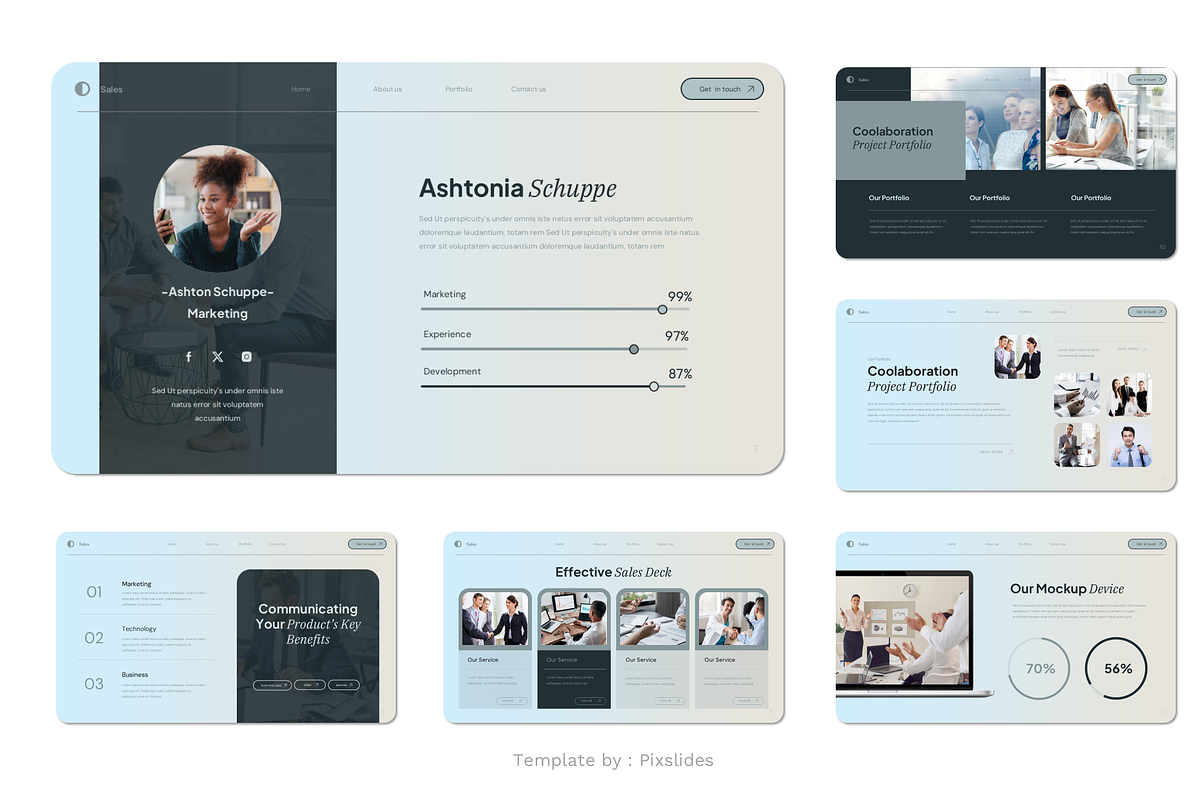 Sales Deck Keynote, a Presentation Template by Pixslides (Photo 3 of 4)