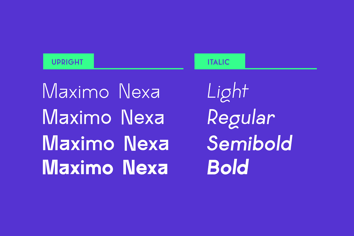 Maximo Nexa, a Sans Serif Font by Kaligra.co (Photo 7 of 15)