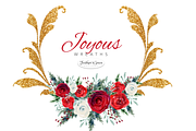 Red Watercolor Flowers & Wreaths, an Illustration by Feather Grace Designs (Thumbnail 5 of 15)