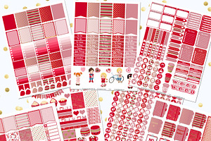 February Printable Planner Stickers