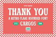 Cargos – Retro Flare Rounded Display, a Sans Serif Font by Tiptop Graphic (Thumbnail 10 of 10)