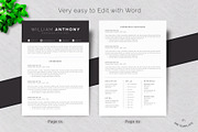 Resume /Cv Template 4 Pages Word, a Resume Template by Mr-Template (Thumbnail 2 of 5)