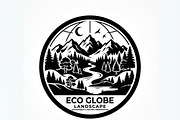 60 Eco Globe Landscape Silhouette, a Technology Illustration by Amazin_art (Thumbnail 4 of 29)