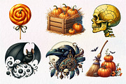 Vintage Halloween Clipart, an Illustration by Dream Creation (Thumbnail 4 of 7)