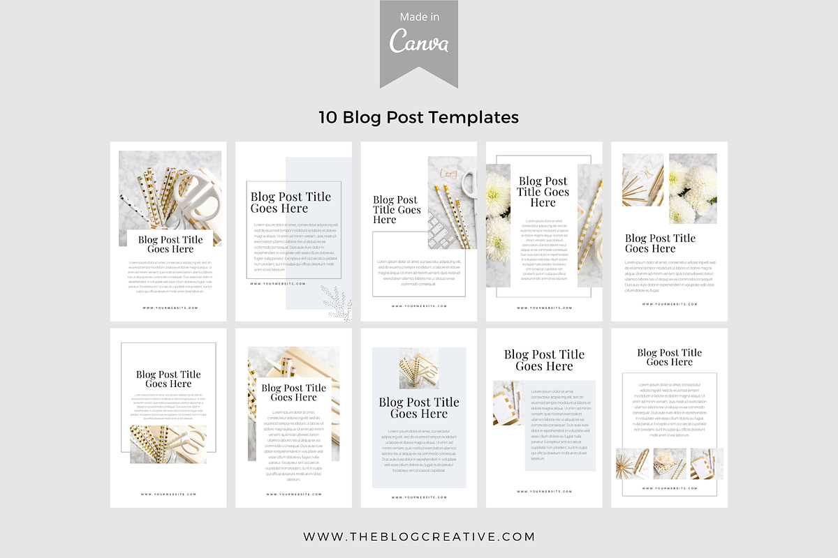 Minimalist Pinterest Marketing Kit, a Marketing Template by The Blog Creative (Photo 11 of 13)