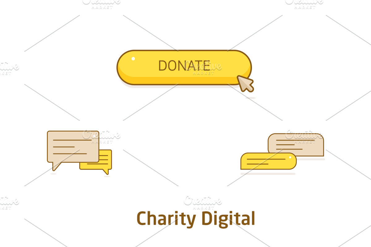 Charity Icons Set, an Outline Icon by UX Monster (Photo 4 of 7)