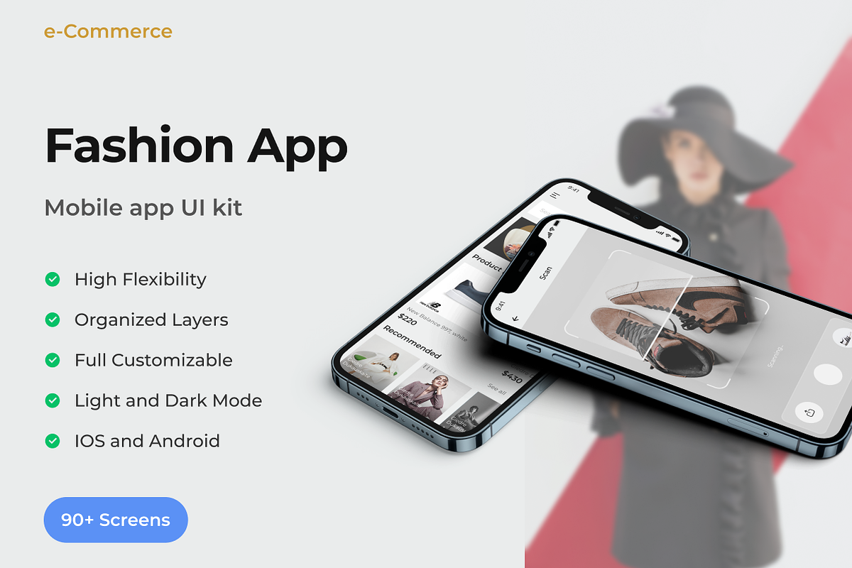 eCommerce Mobile App UI Kit, an App Template by IbrahimKhalil3 (Photo 1 of 5)