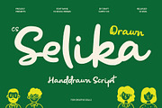 CS Selika Drawn, a Script Font by Craft Supply Co. (Thumbnail 1 of 8)