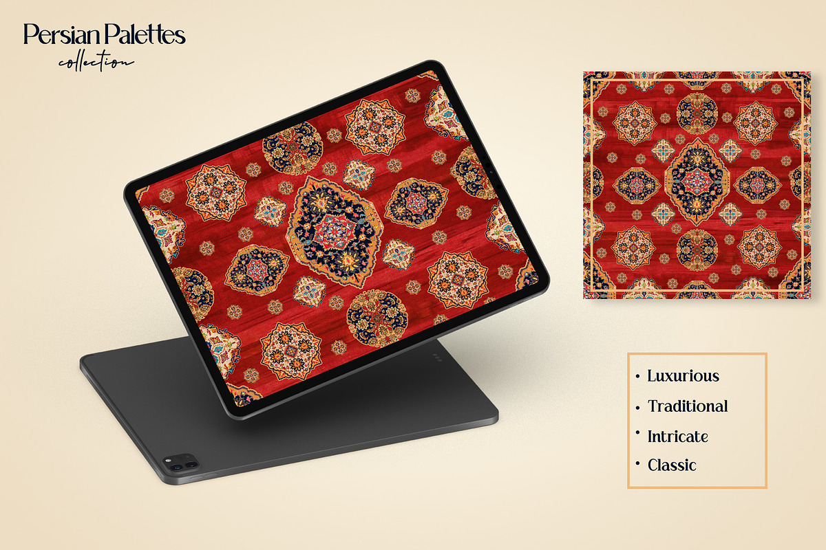 Persian Palettes Pattern, a Pattern Graphic by GND ART STUDIO (Photo 3 of 8)