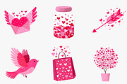 Valentine's Day clipart, an Illustration by CreationArt (Thumbnail 3 of 5)