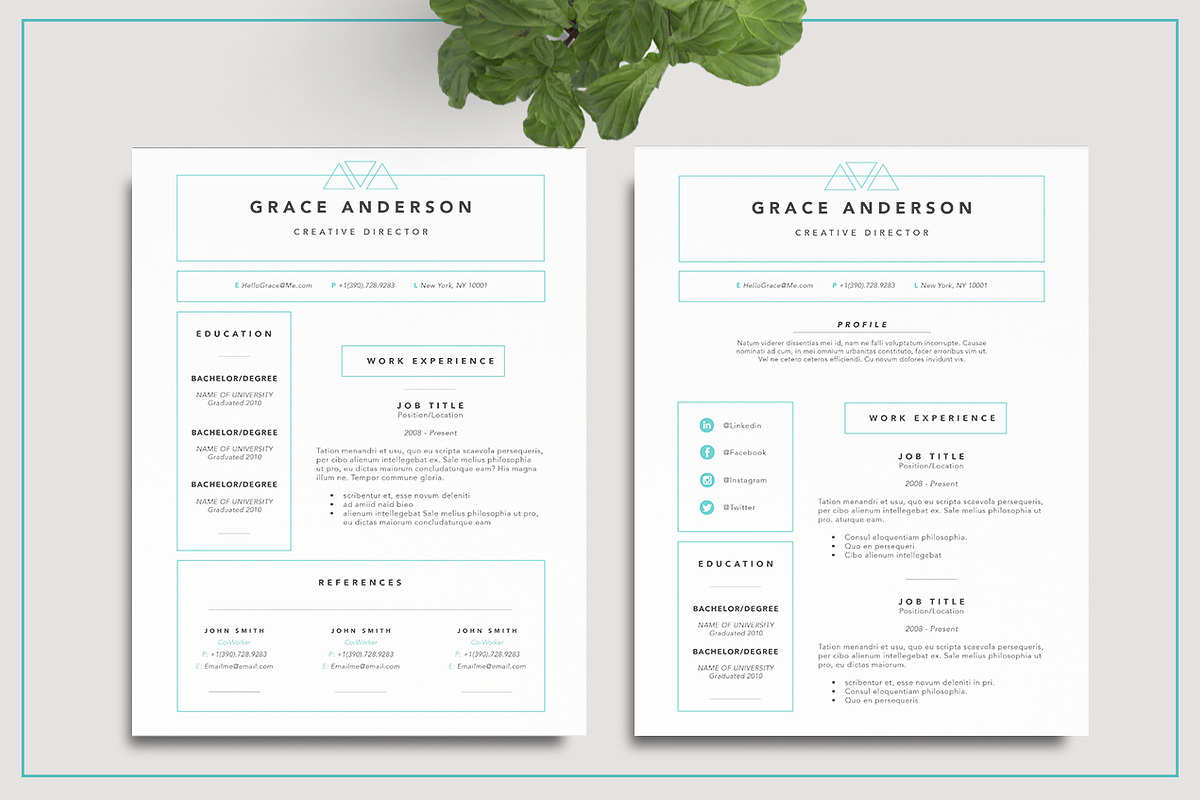 Grace Resume Template - 4 Page, a Resume Template by Desiree Lange (Photo 4 of 7)