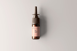 Nasal Spray Bottle Mockups