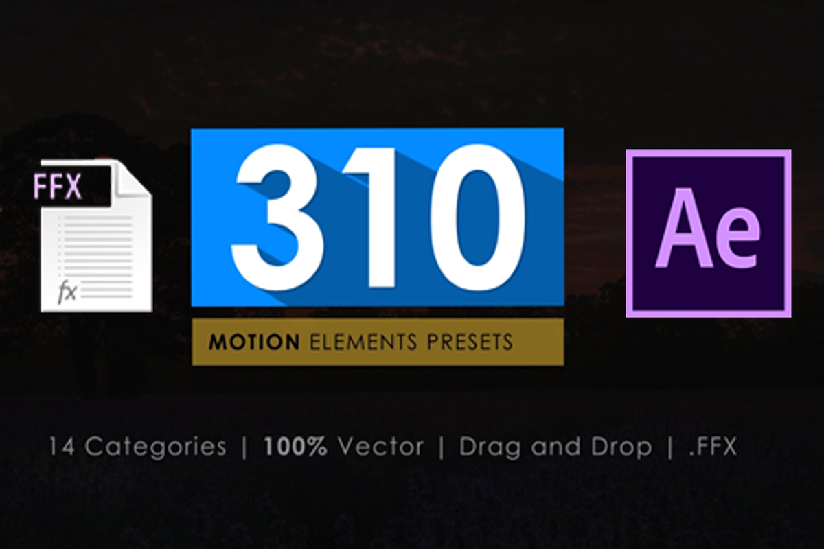 +310 After Effect Presets Pack, a Templates & Theme by Polygon Motions (Photo 1 of 2)