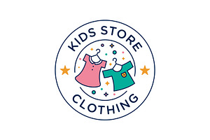 Children Clothing Store Logo, a Branding & Logo Template by ika trisiana