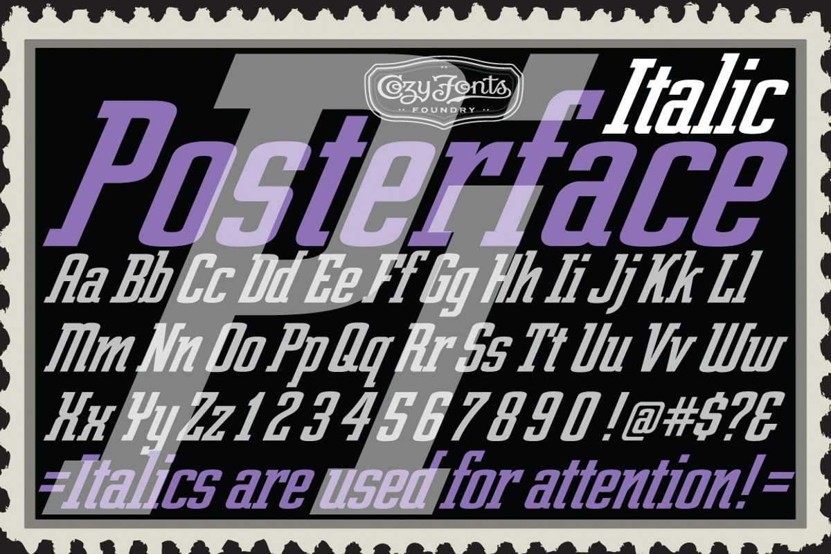 Posterface Italic