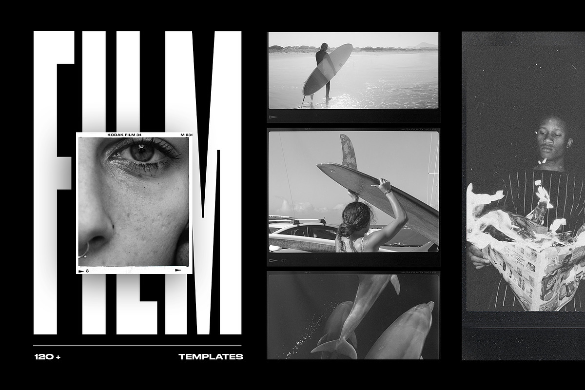 120 + Film Frames & Instant Template, a Social Media Template by The Muza (Photo 1 of 11)