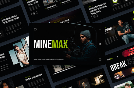 Minemax - PowerPoint Template, a Presentation Template by YossyOneStd