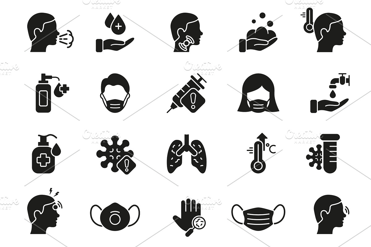 Health Care Icons, an Object Illustration by Vector Creator