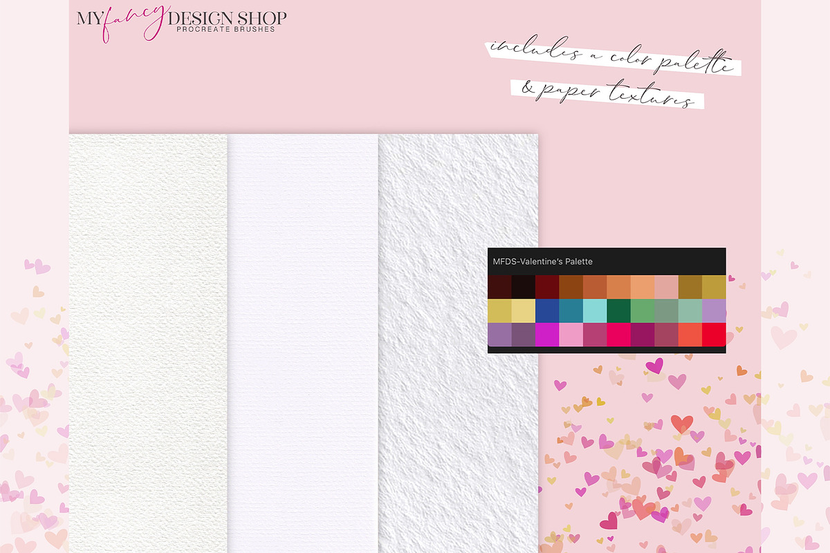 Procreate Valentine Brush Set, a Brush Add-On by My Fancy Design Shop (Photo 4 of 11)